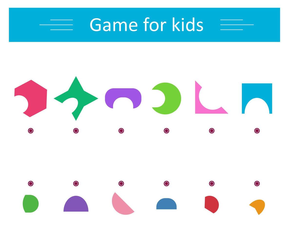 Logic game. Educational material for children. Need to find the correct element. vector