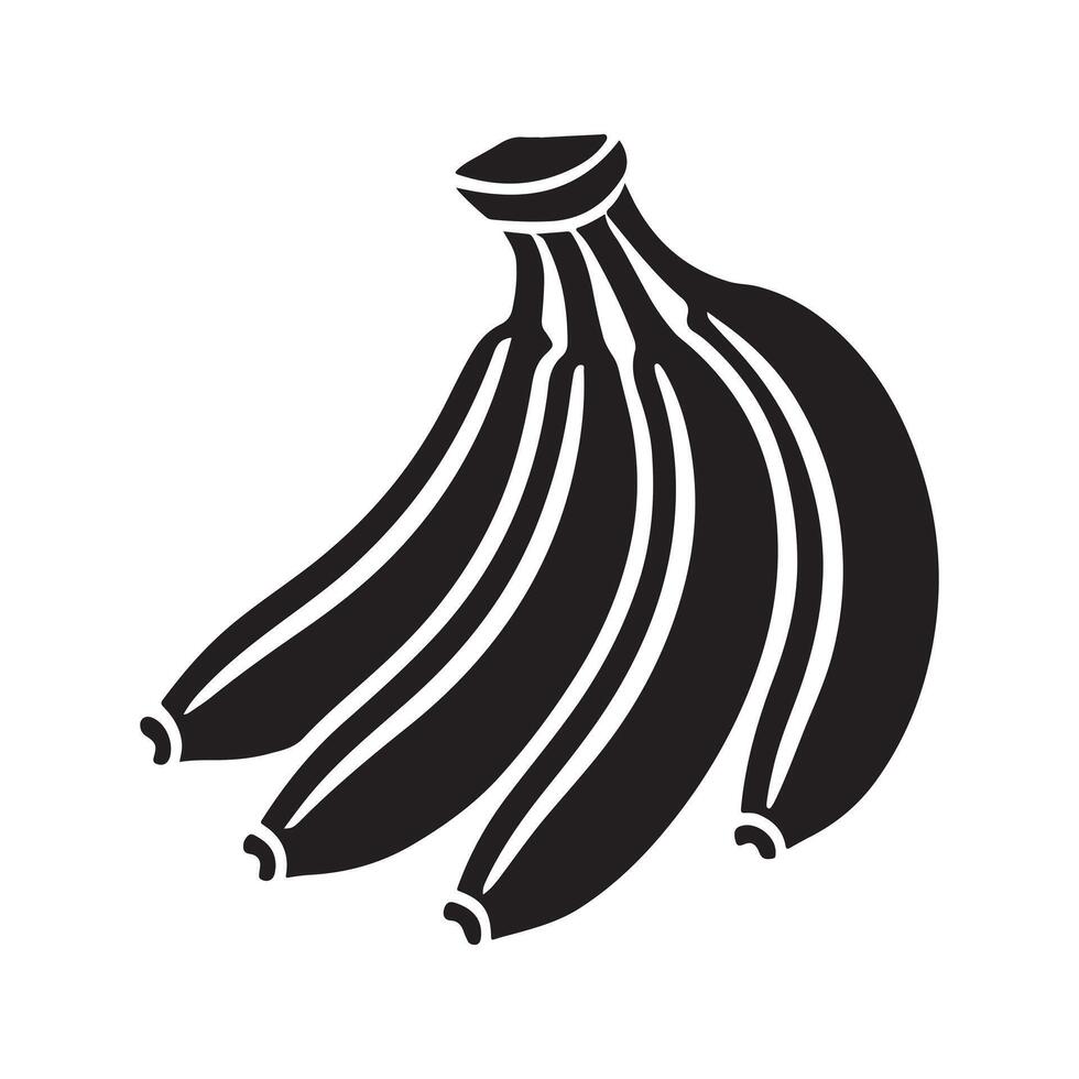 Banana icon flat design vector