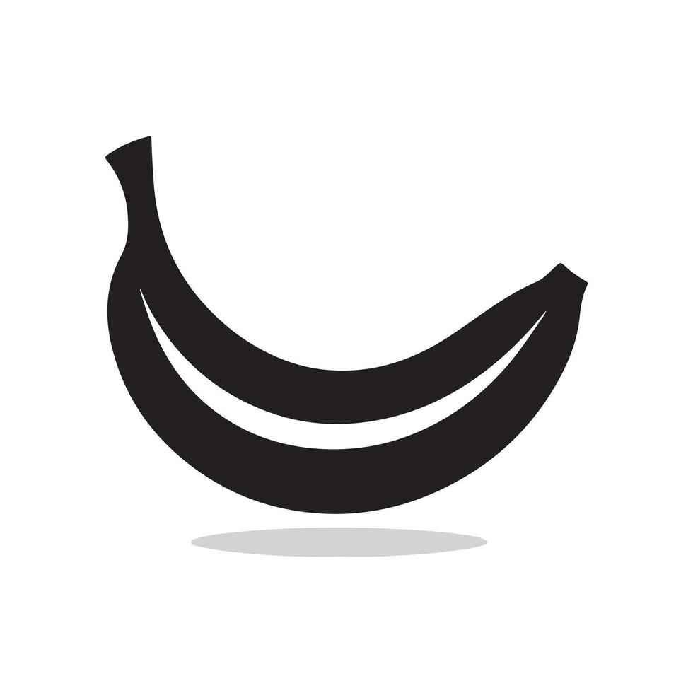 Banana icon silhouette vector