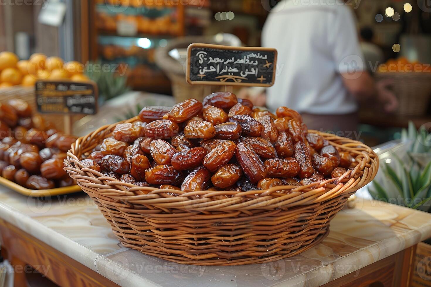 A basket of dates photo