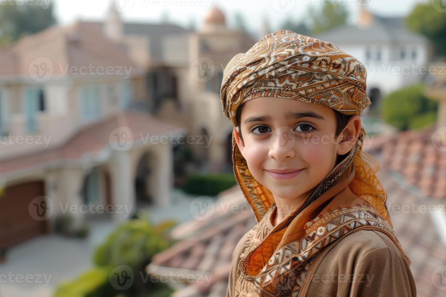 A boy wearing a turban photo