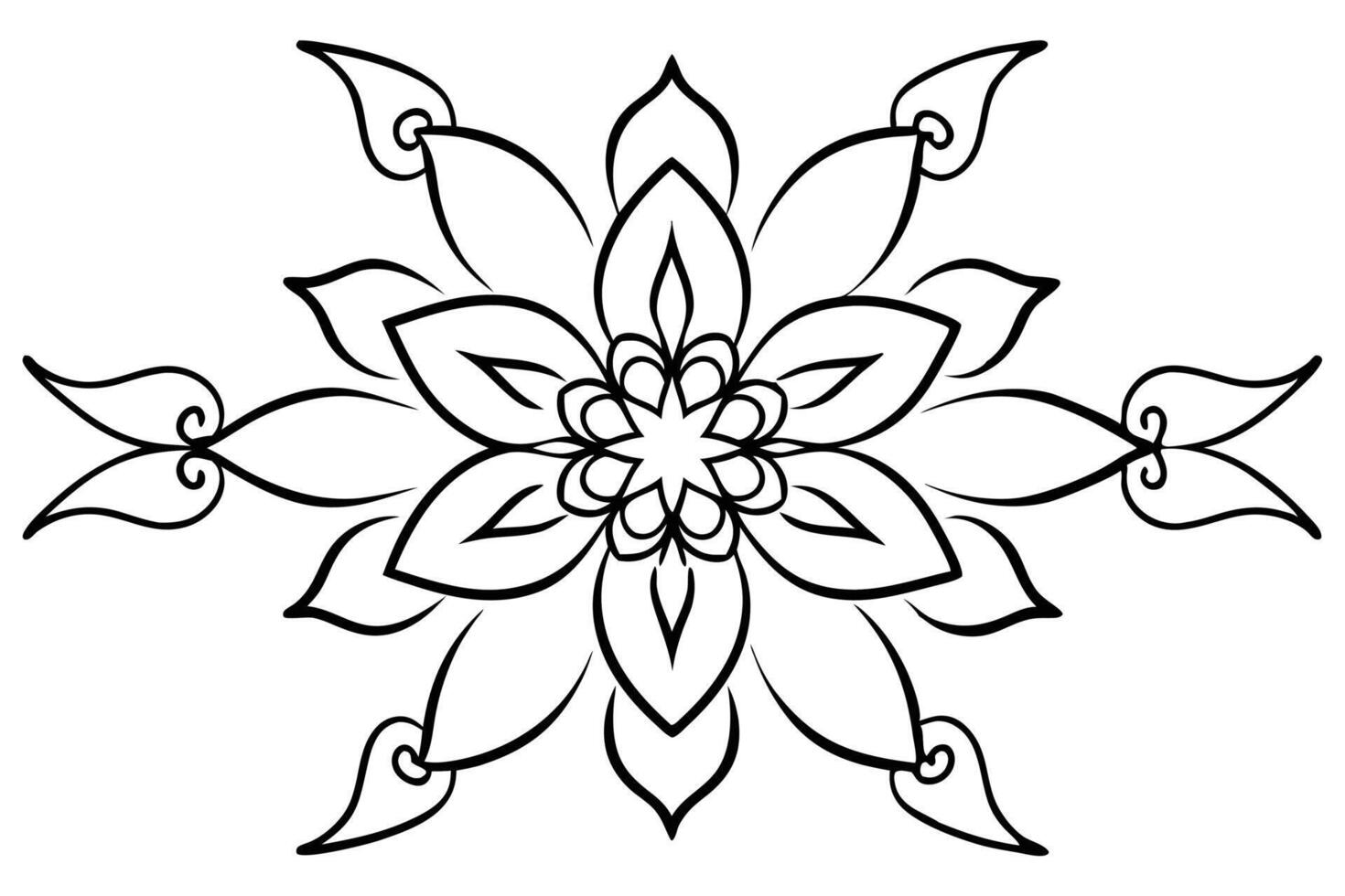 Abstract creative line art shapes dreams into vision vector