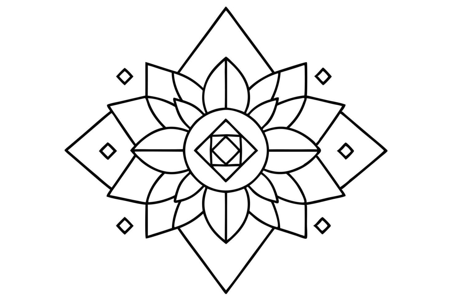 A Mandala Design Created vector