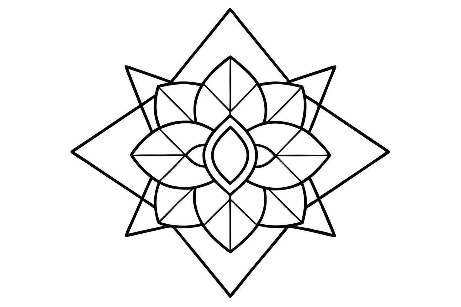 Intricate Mandala Design Created vector