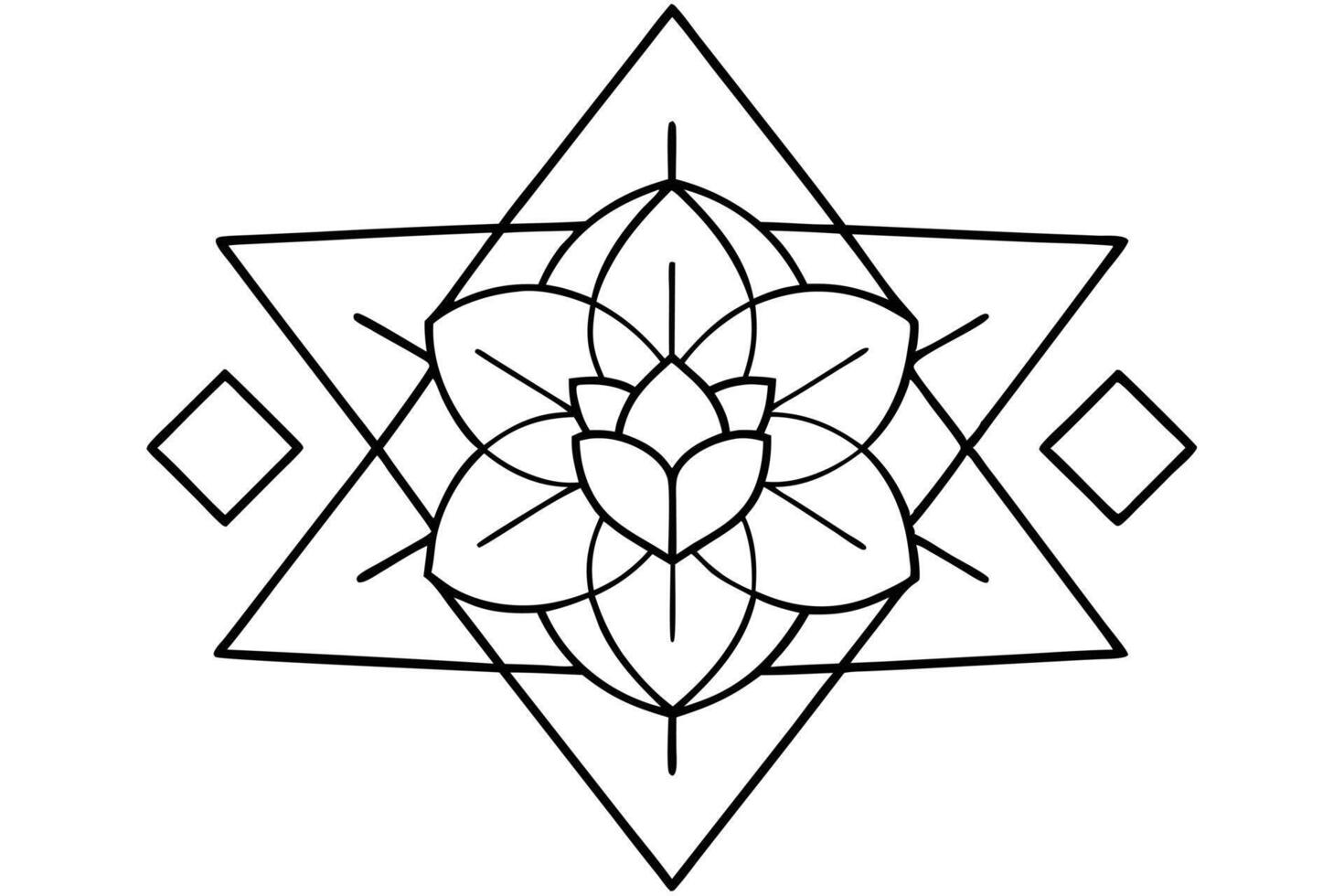 Mandala Design Created in Adobe Illustrator vector