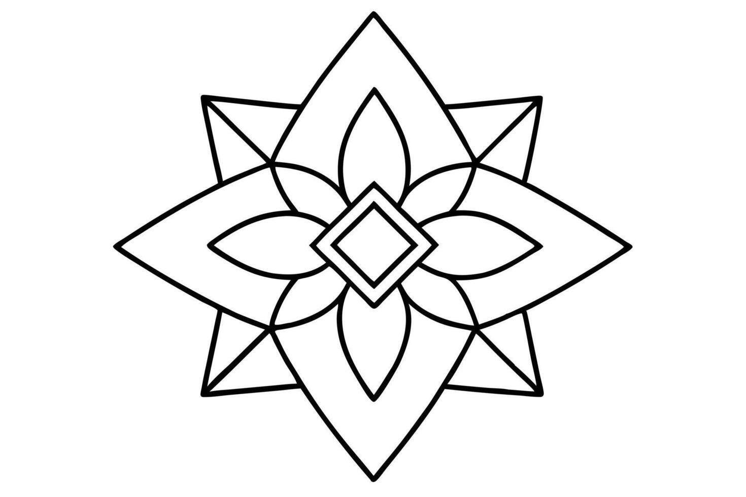 Intricate Mandala Design Created in Adobe Illustrator vector