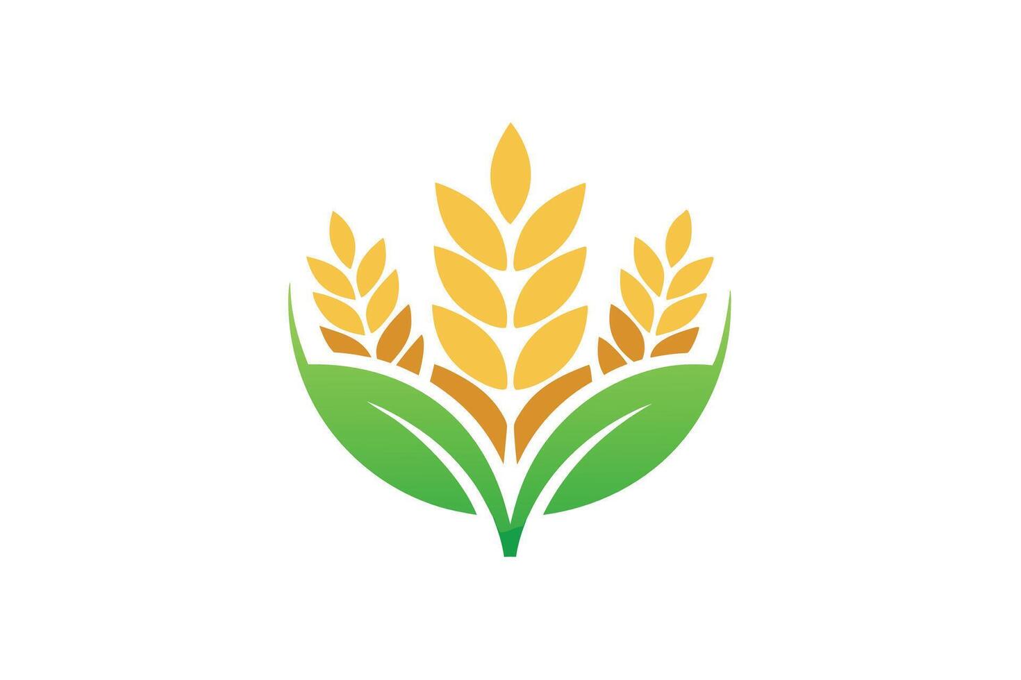 A Wheat Ears Logo Design vector