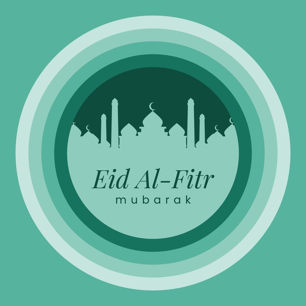 Creative Eid al-Fitr Theme - Ideal for Digital and Print Use vector