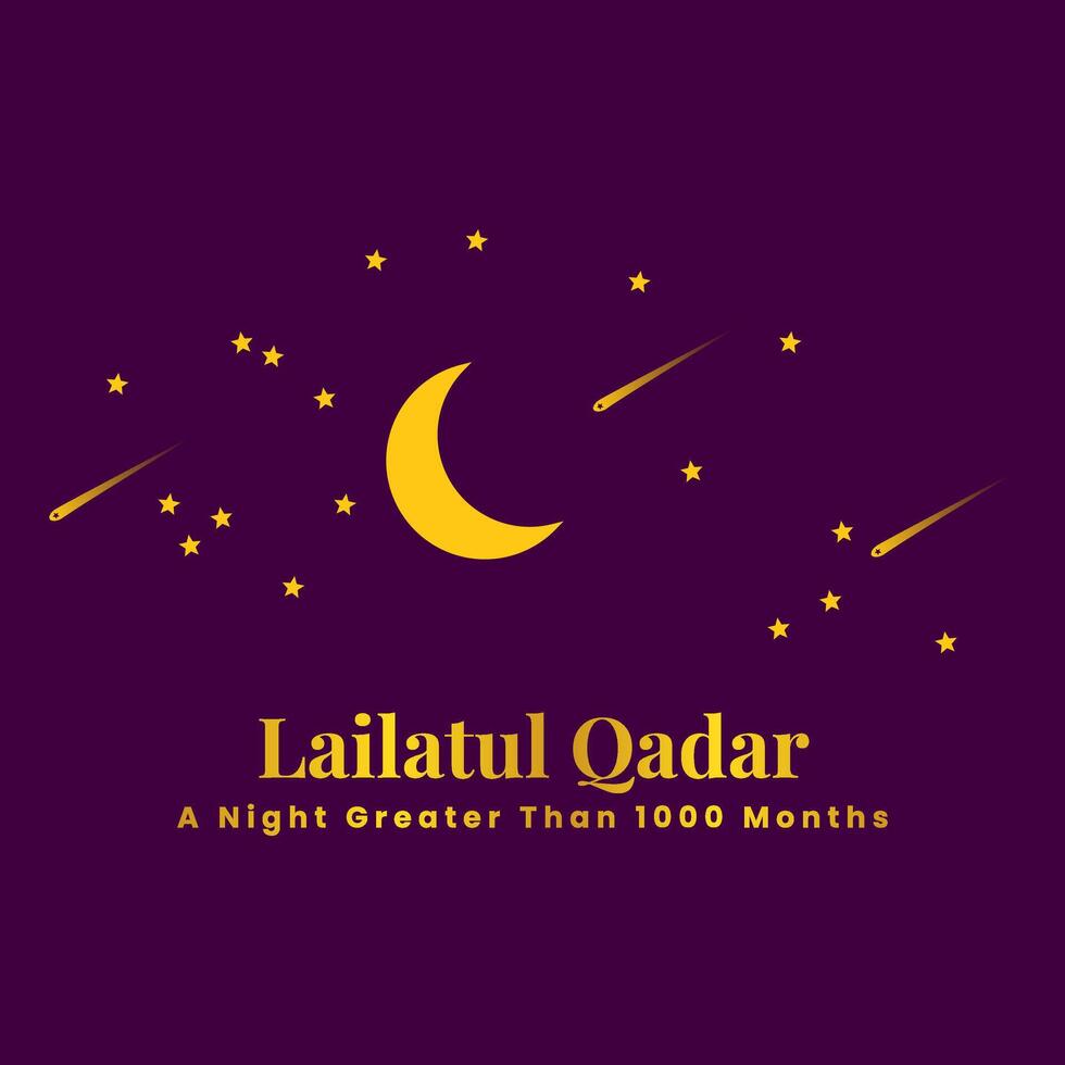 Elegant Lailatul Qadar Design - Ideal for Spiritual Content vector
