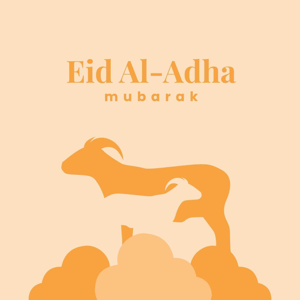 Creative Eid al-Adha Theme - Ideal for Banners and Invitations vector