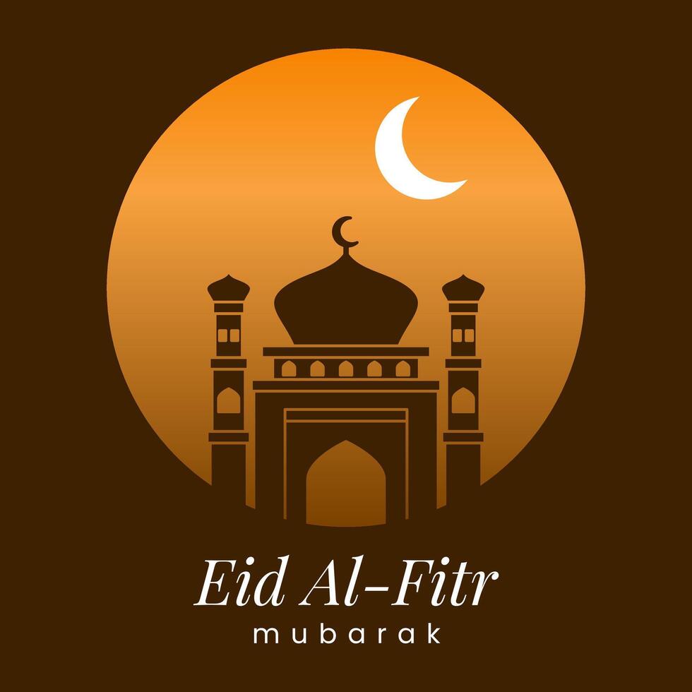 Best Elegant Eid al-Fitr Background - Perfect for Greetings and Banners vector