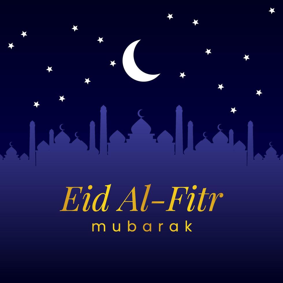 Best Modern Eid al-Fitr Design - Perfect for Greetings and Invitations vector
