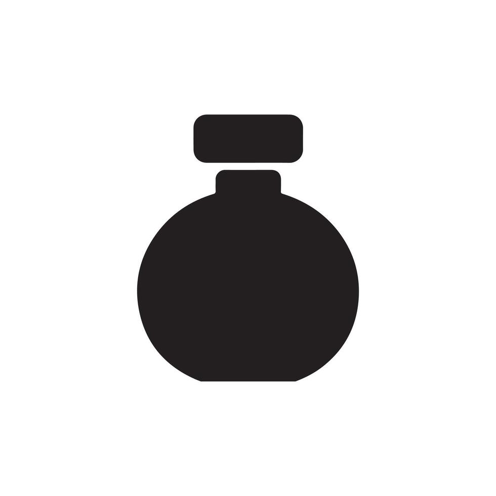 Bottle of perfume. silhouette of perfume bottles. Fragrance bottle icon. illustration vector