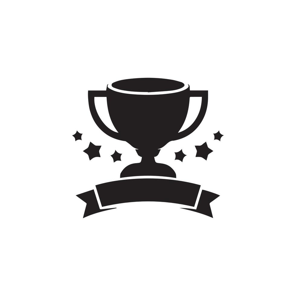 Trophy icon. champions cup illustration sign collection vector