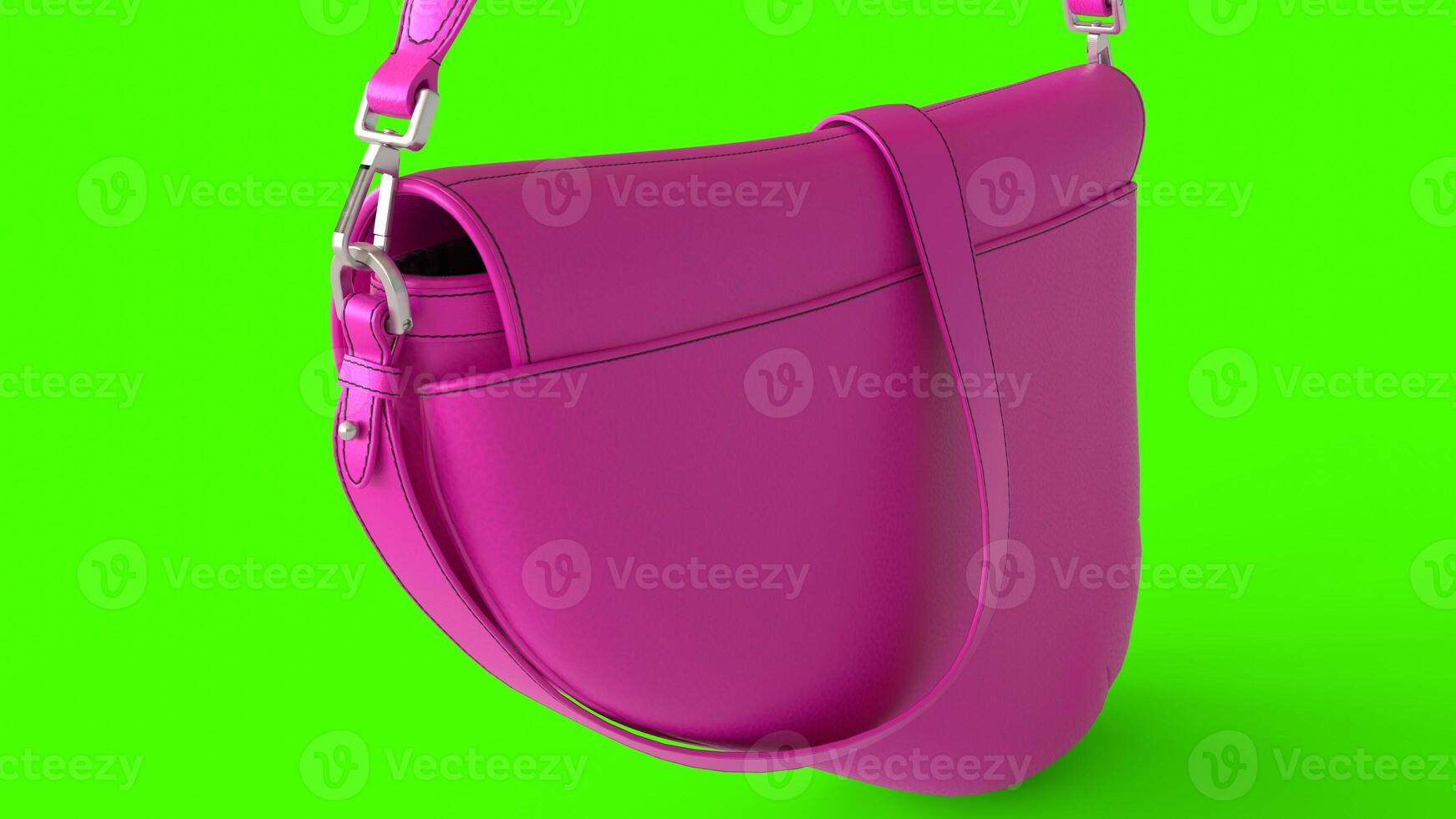 ladies shoulder bag or pouch with green background 2 photo