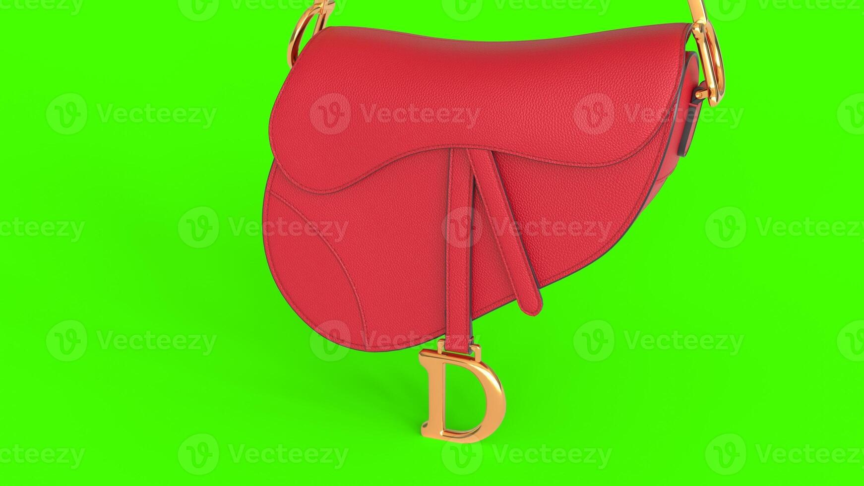 leather ladies shoulder bag with green background 1 photo