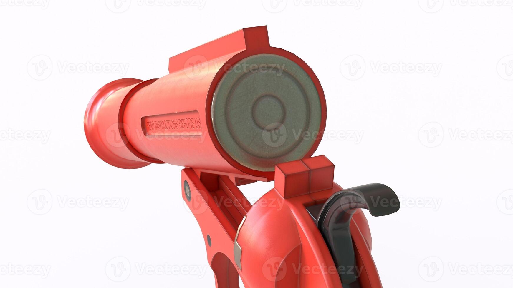 a red gas pump with a handle on it photo