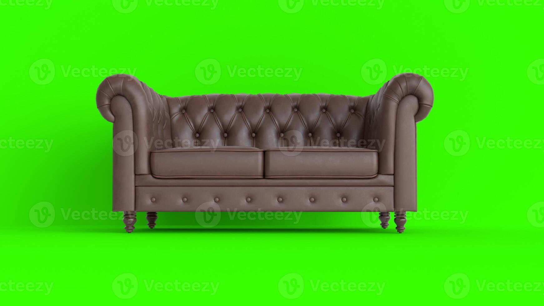 chesterfield sofa with green background 4 photo