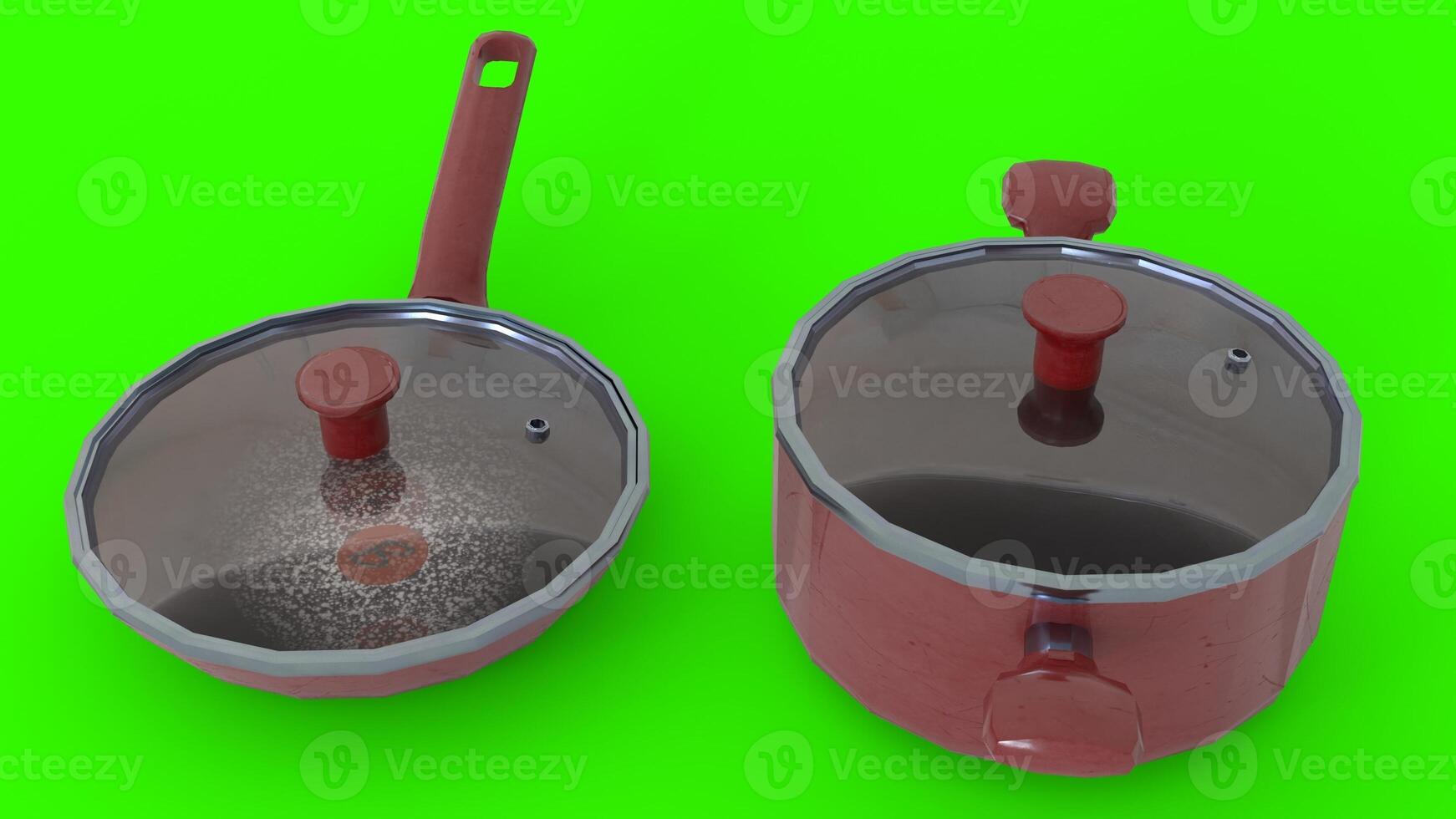 cooking utensils with green background 2 photo