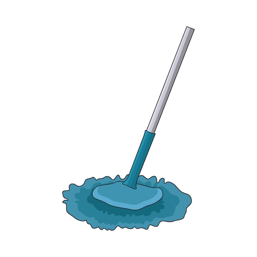 illustration of floor mop vector