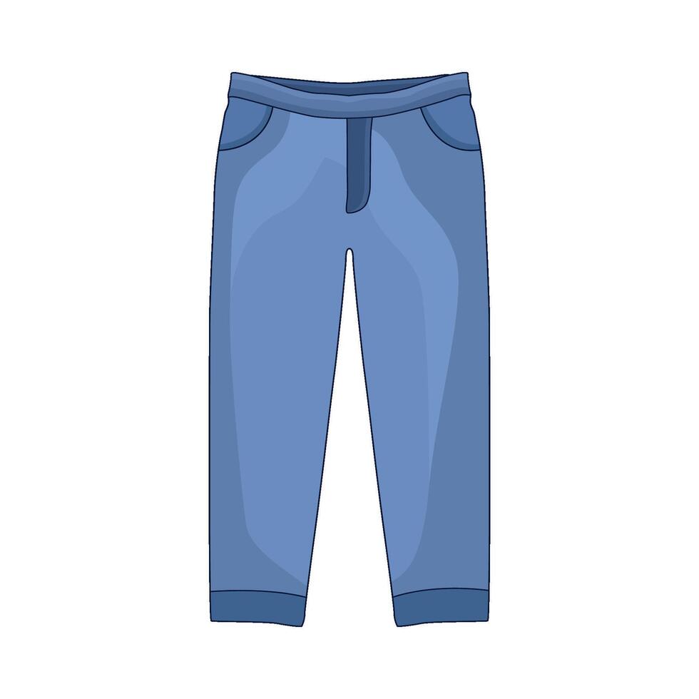 illustration of blue jeans vector