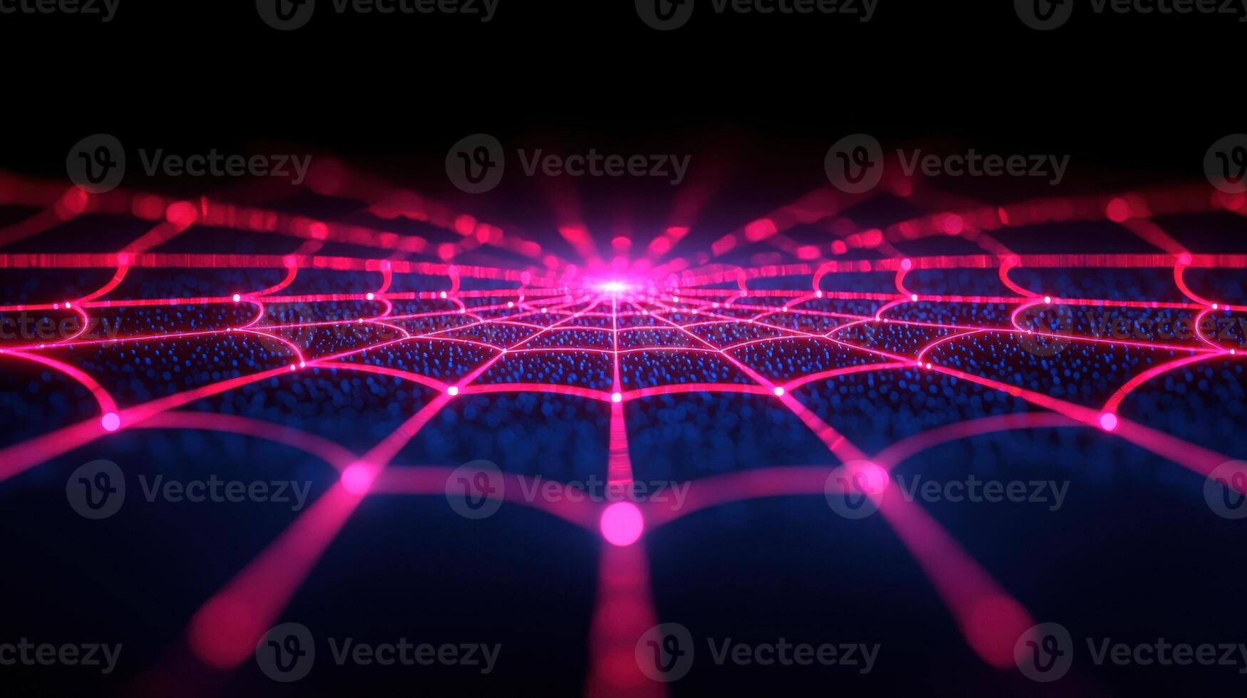 Abstract Network Pink Glowing Web Digital Connections Futuristic Technology Data Visualization photo