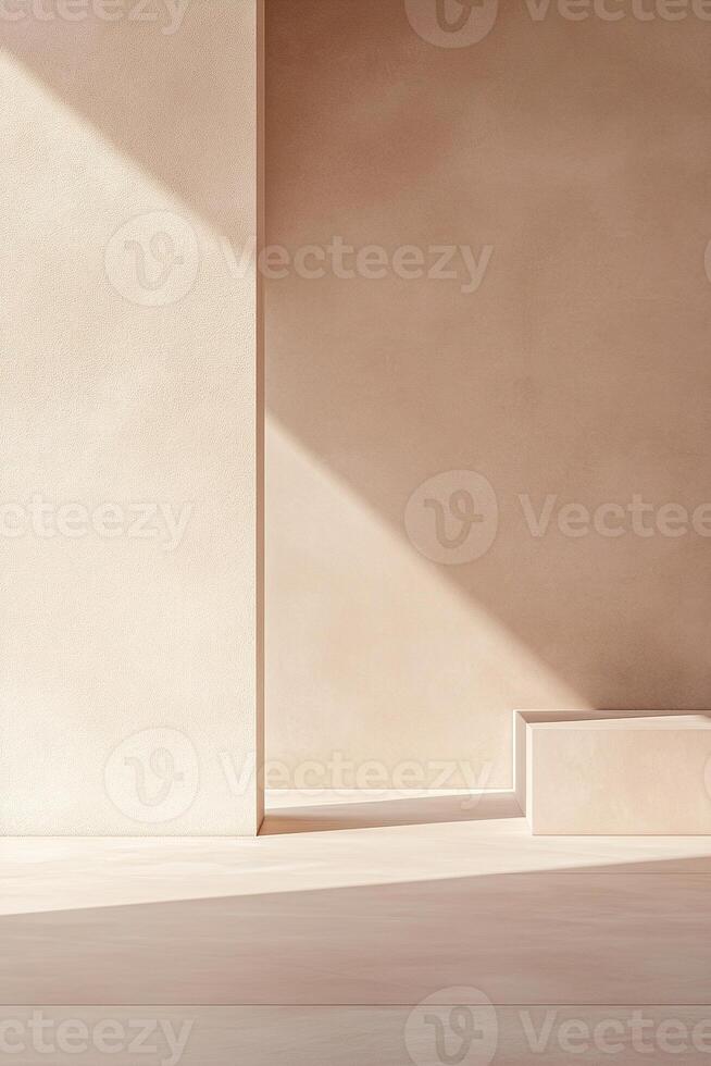 This backdrop features a smooth gradient transitioning from soft blush pink to muted beige. It offers a modern, airy feel, ideal for text overlay in various design projects photo
