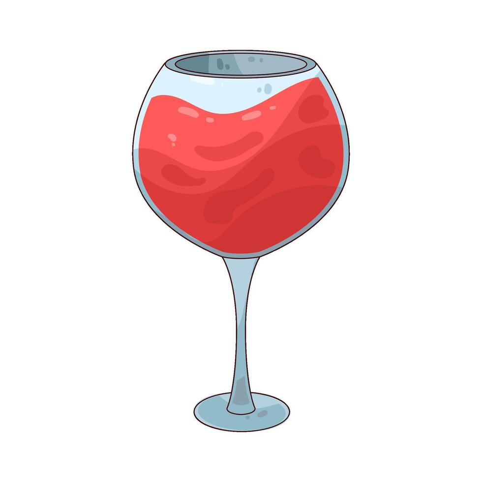 Wine glass illustration vector
