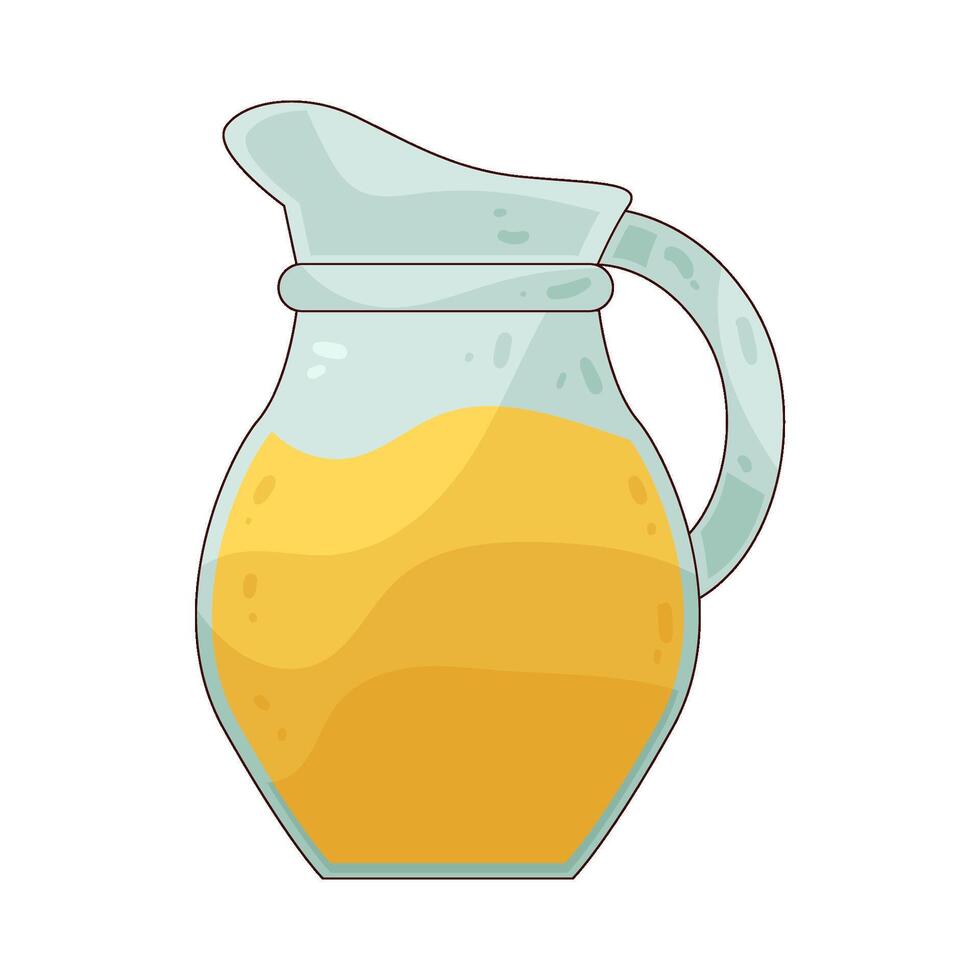 Lemonade pitcher illustration vector