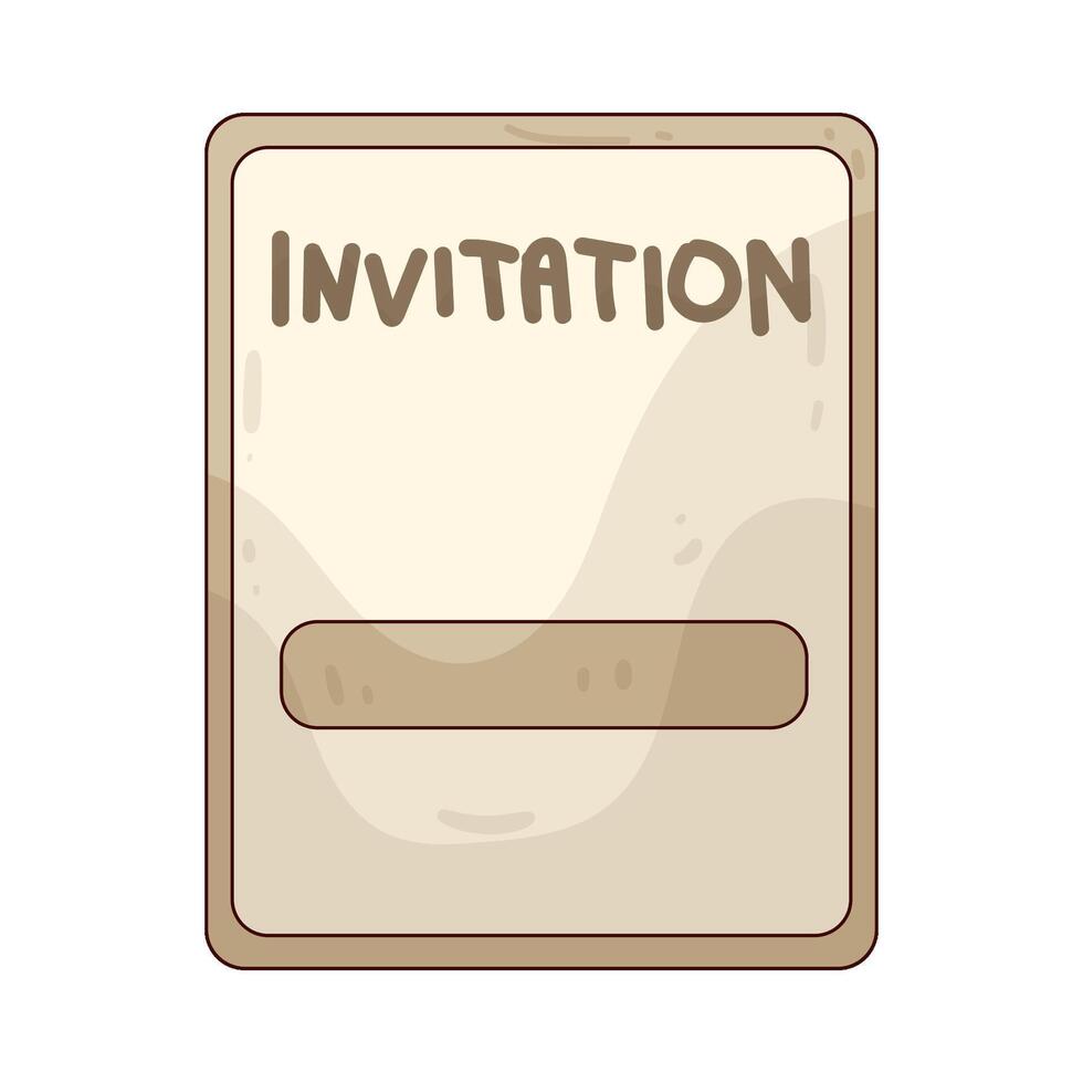 Invitation card illustration vector
