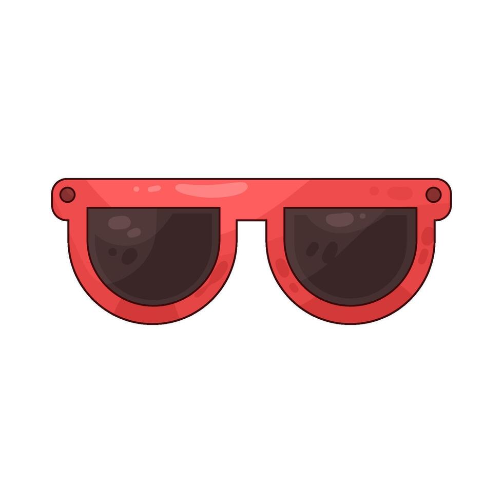 red Sunglasses illustration vector