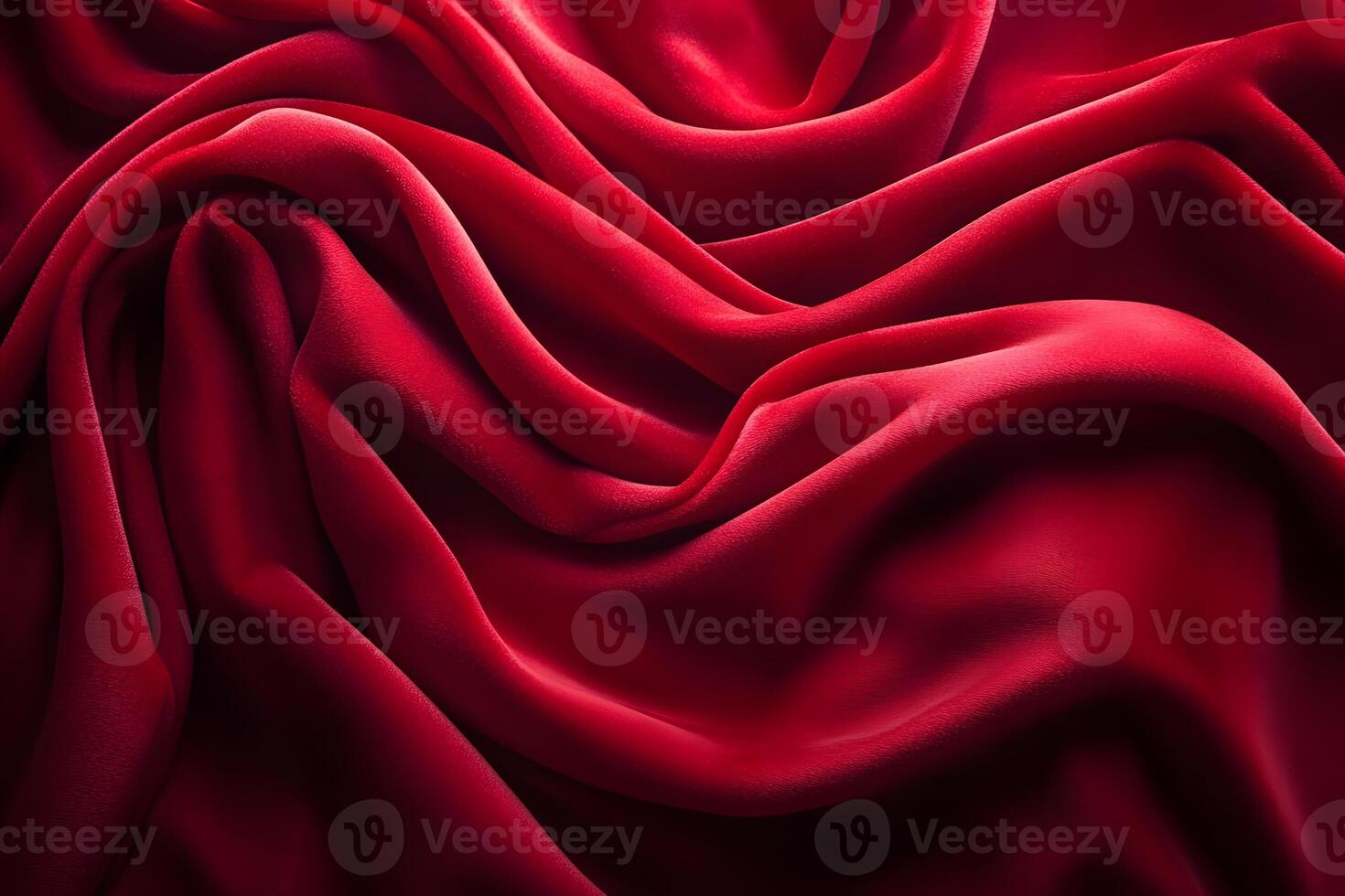 Luxurious Red Silk Fabric Background for Elegant Design and Decor photo