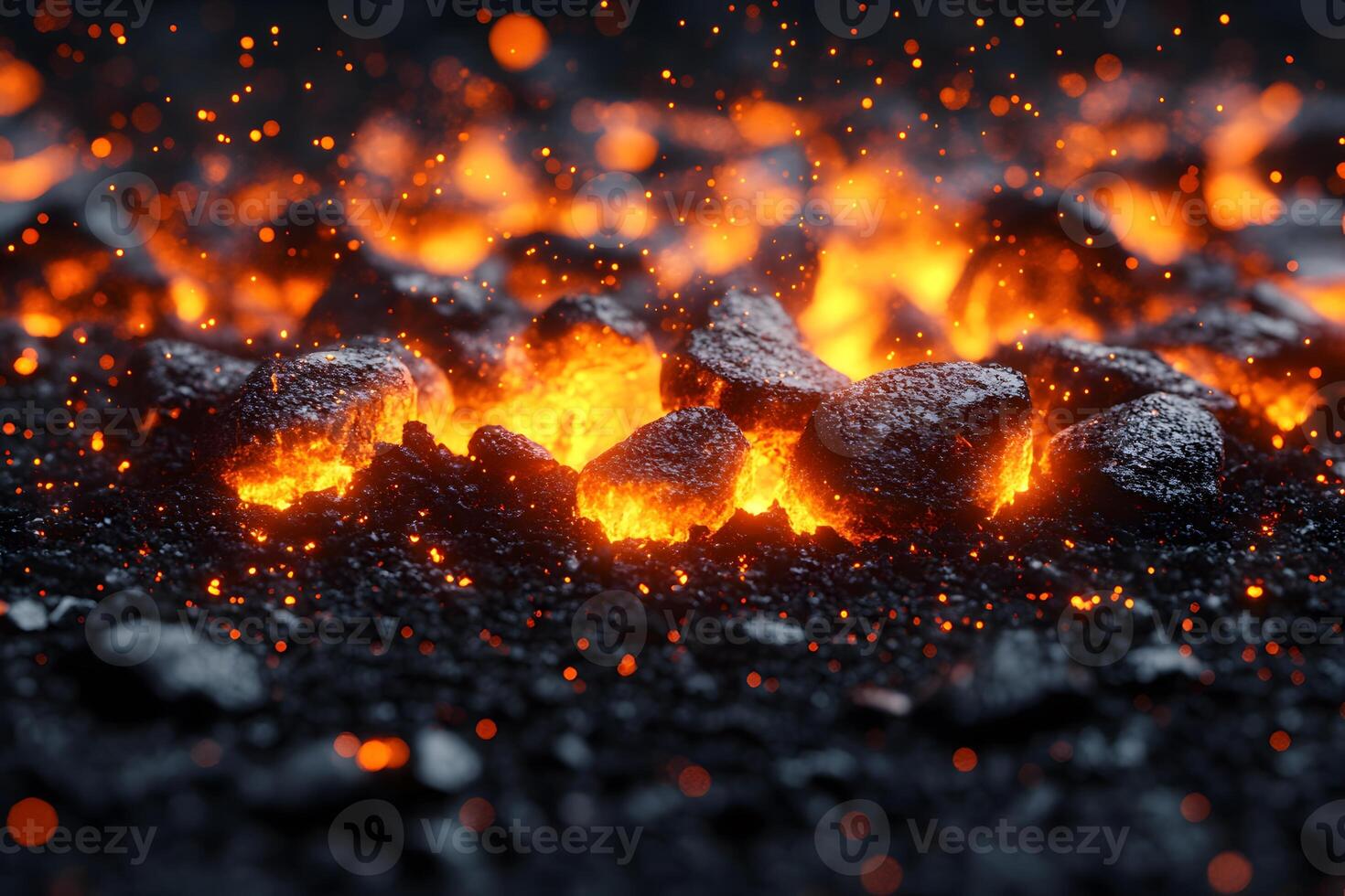 Glowing Embers and Burning Coals Energy and Heat for Industrial and Natural Concepts photo