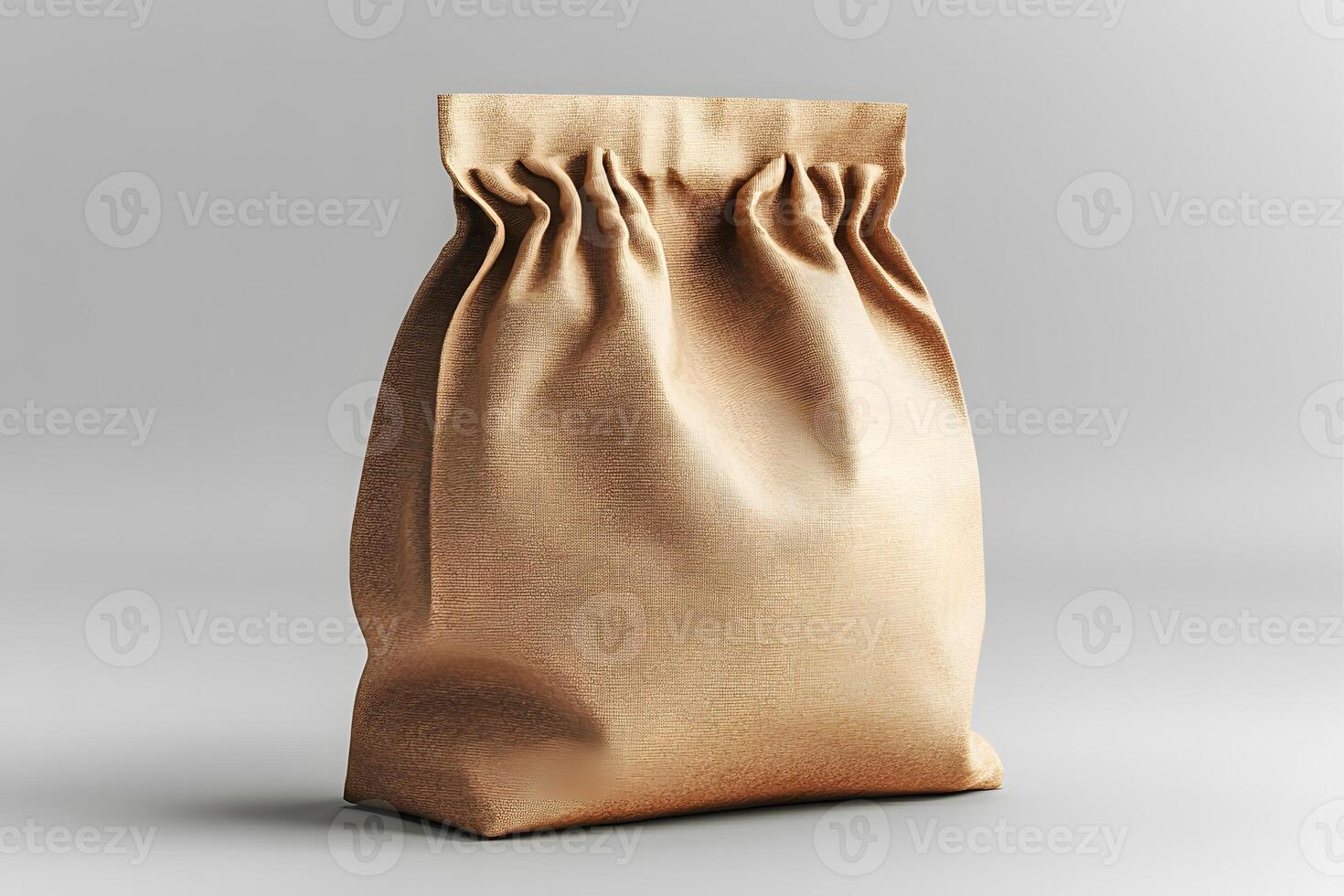 Elegant Brown Paper Bag for Sustainable Packaging Design and Retail Concepts photo