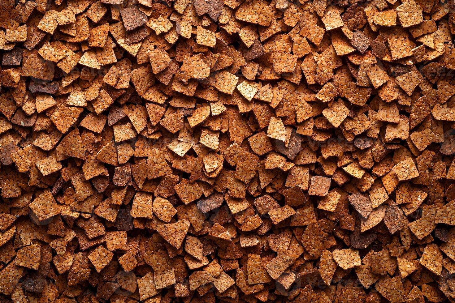 Texture and Pattern of Natural Cork Granules for Design and Decoration photo