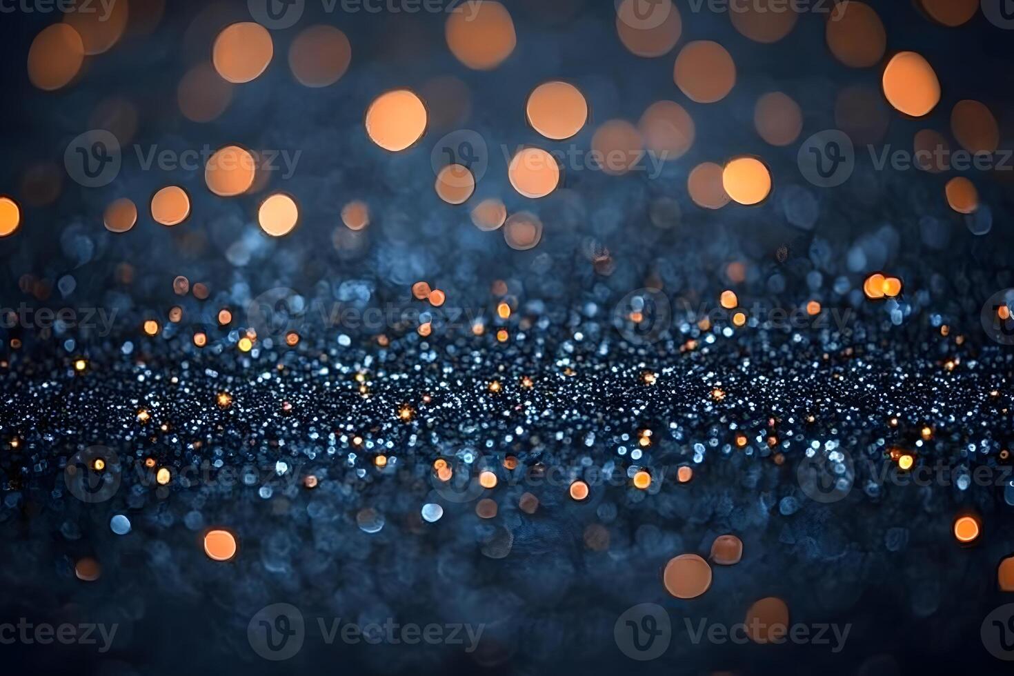 Abstract Glitter Background with Warm Bokeh Lights for Festive Design photo