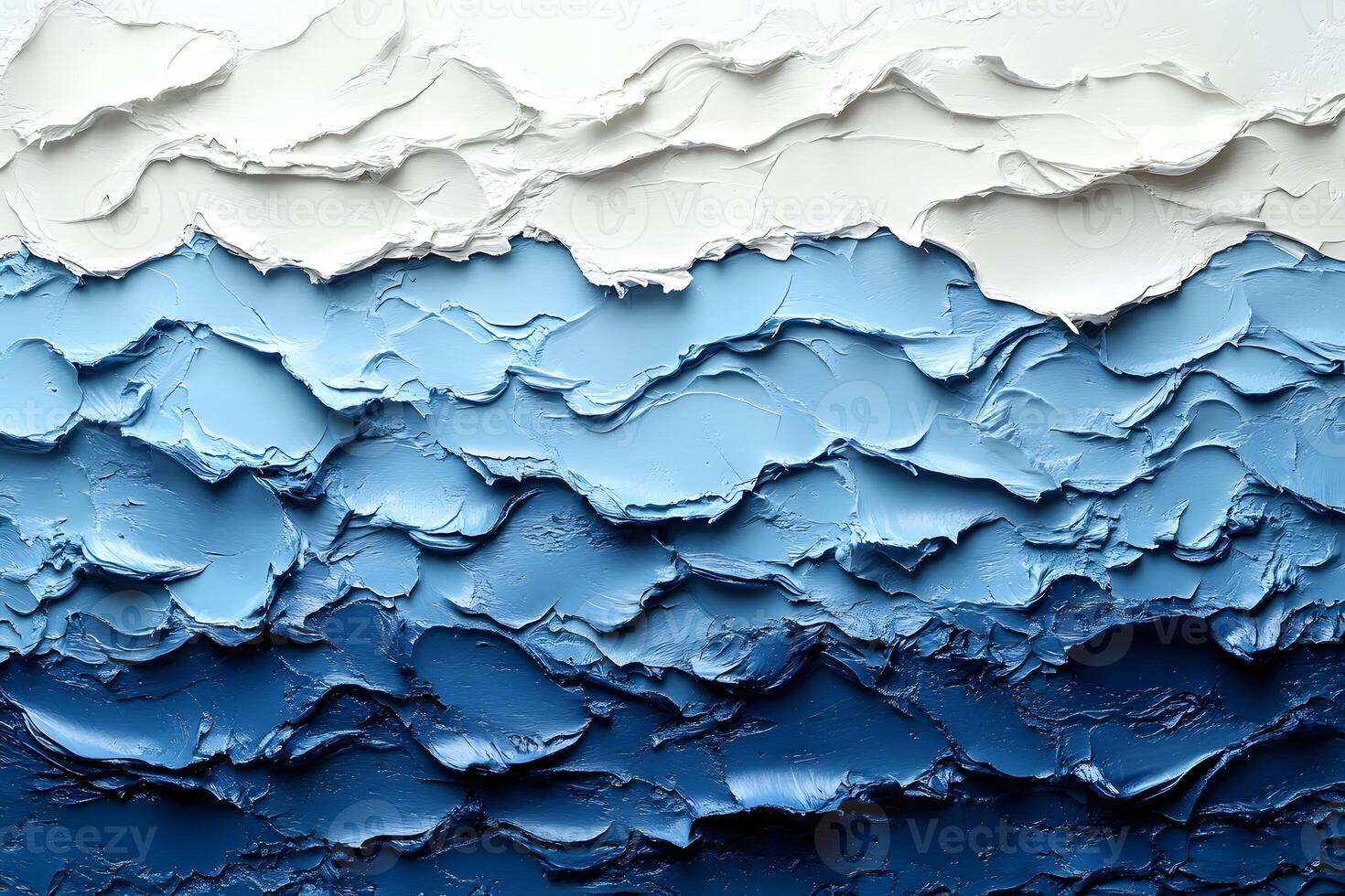 Abstract Ocean-Inspired Texture with Blue and White Layers for Creative Design photo