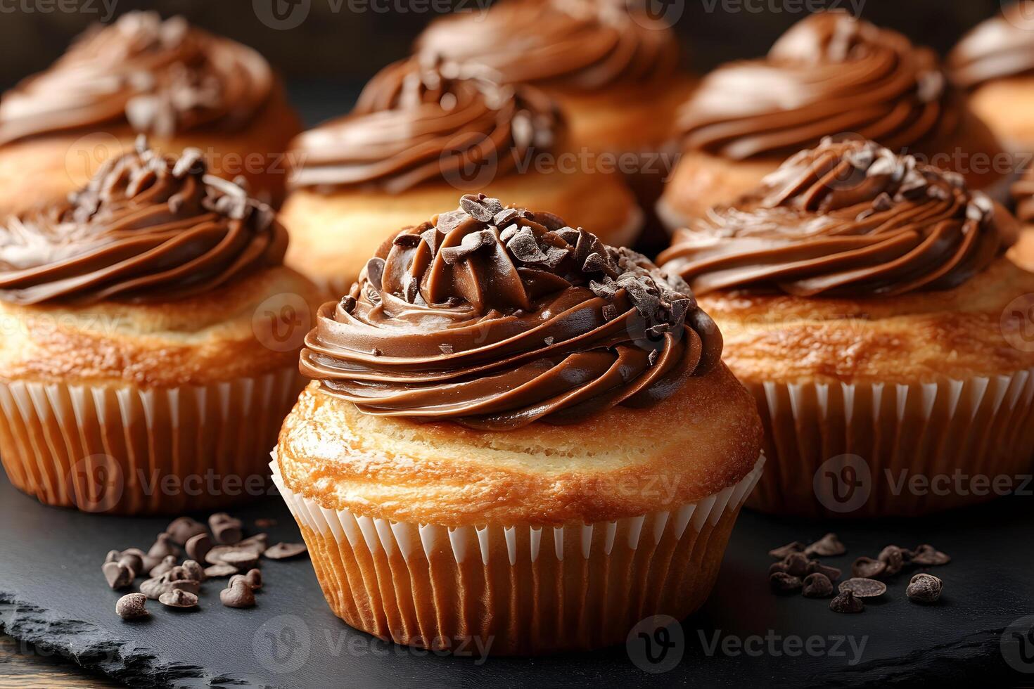 Delicious Chocolate Cupcakes Perfect for Celebrations and Parties photo