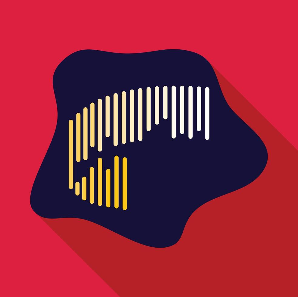 Audio spectrum wave showing sound equalizer displaying recording studio vibrations vector