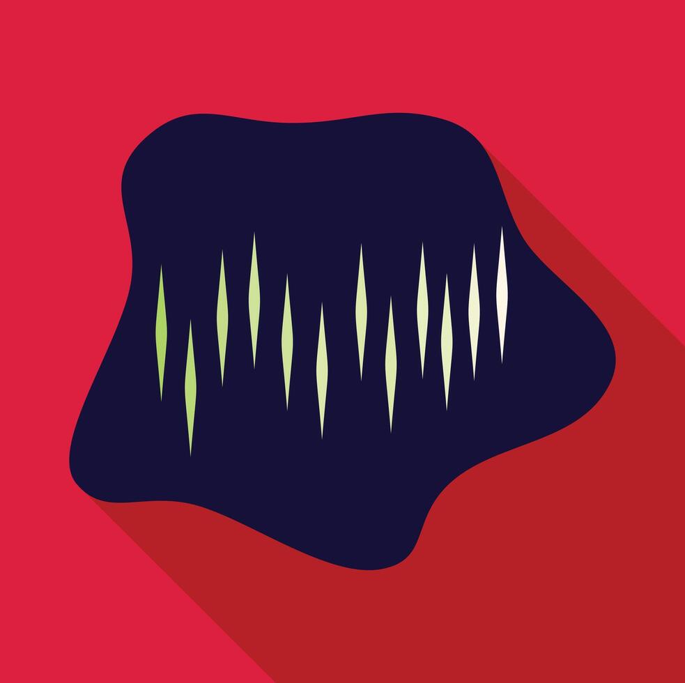Digital audio waveform showing sound frequency in abstract design vector