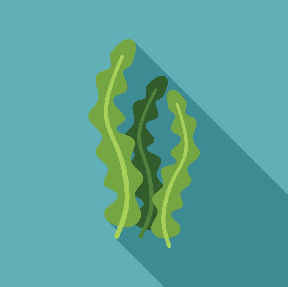 Laminaria seaweed growing underwater in the ocean depths vector