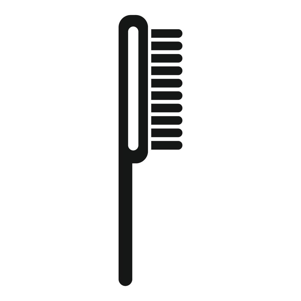 Cleaning toothbrush with ergonomic handle for effective brushing vector