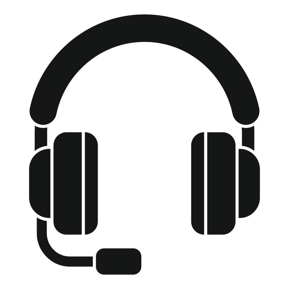 Gaming headset with microphone providing immersive audio experience vector