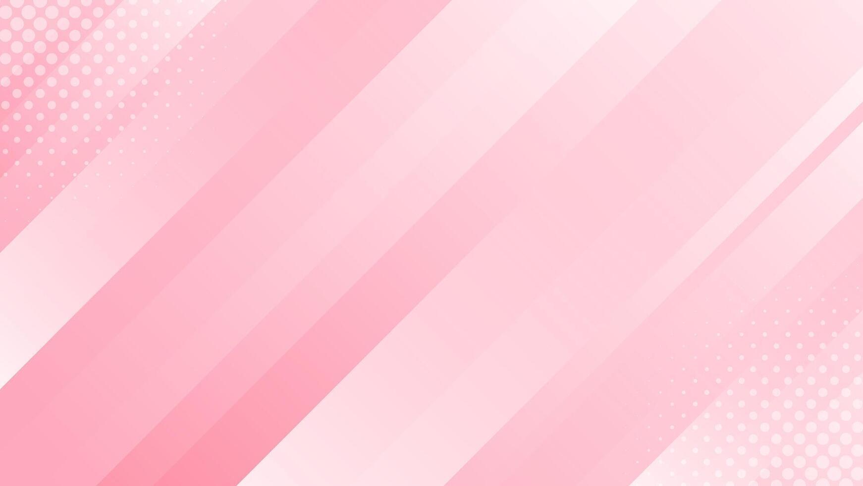 Abstract pink dynamic background with halftone. Diagonal smooth stripes wallpaper vector