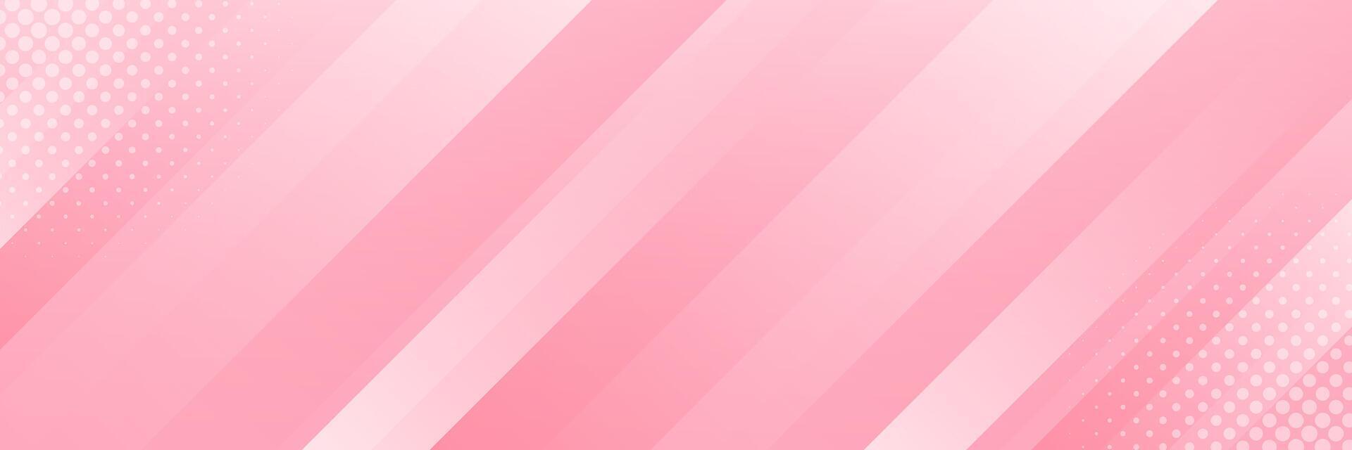 Pink abstract dynamic banner background with halftone. Diagonal smooth stripes. Modern template banner background for beauty products, sales, ads, events, web, and pages vector