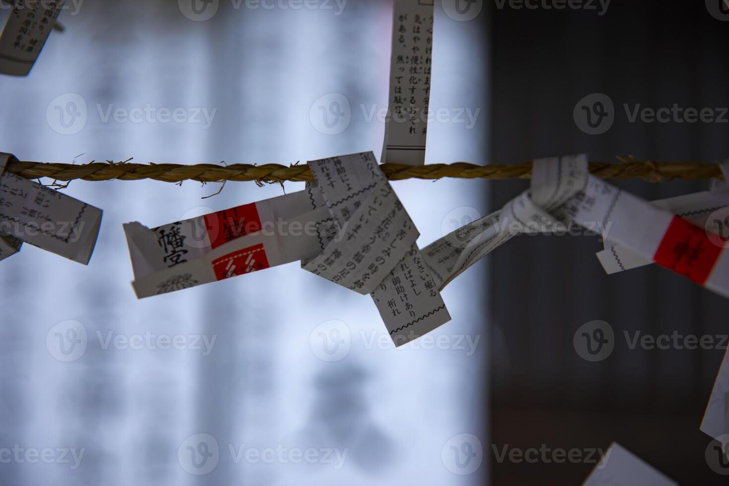 Oracles at Oomiya hachiman shrine in Tokyo photo