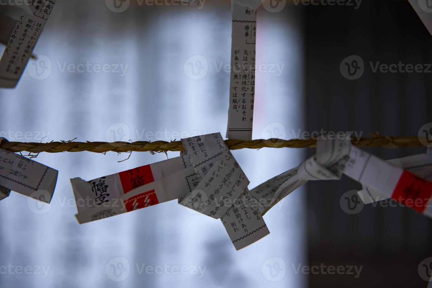 Oracles at Oomiya hachiman shrine in Tokyo photo