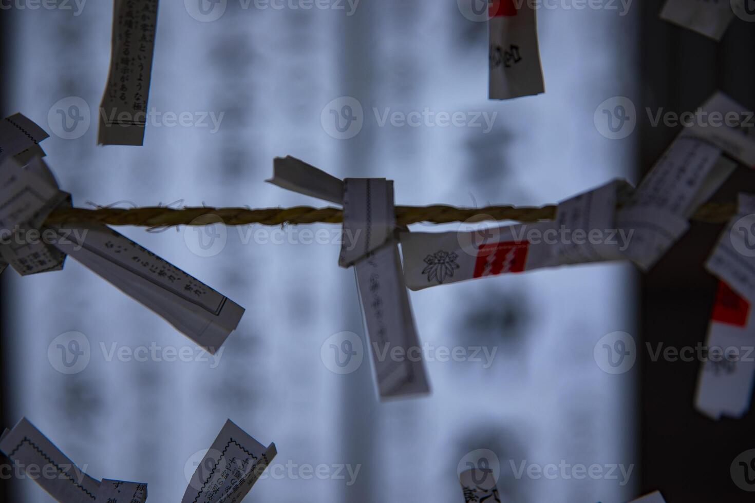 Oracles at Oomiya hachiman shrine in Tokyo photo