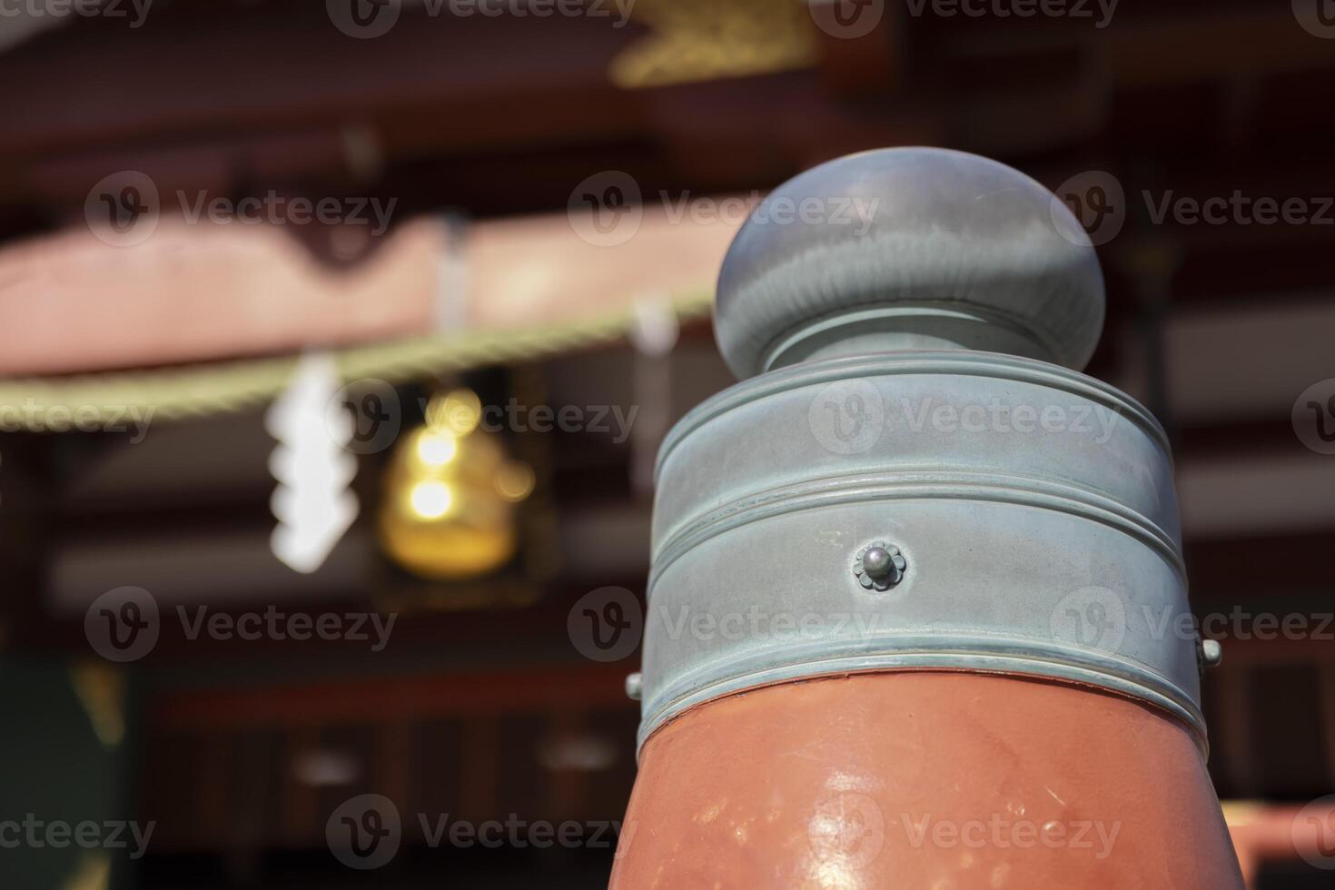 An ornamental cap at Kameido Tenjin shrine photo