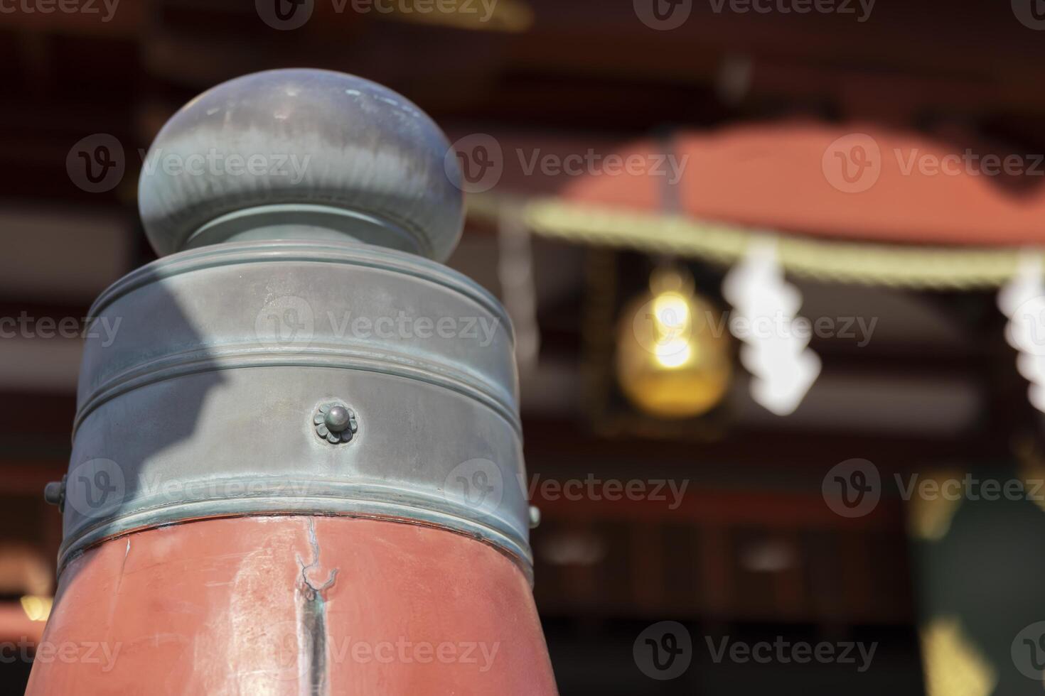 An ornamental cap at Kameido Tenjin shrine photo